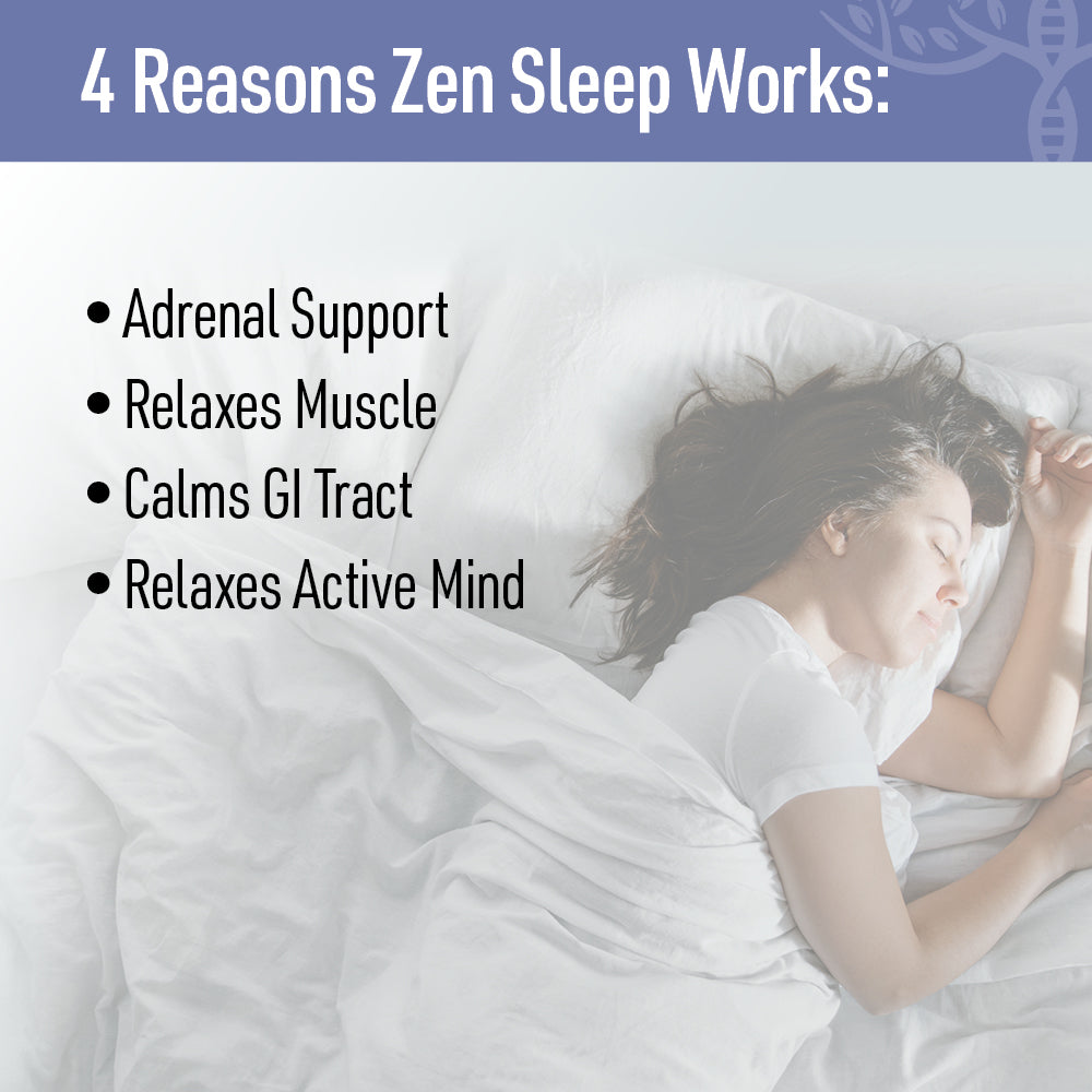 Zen Sleep: Natural Sleep Aid with Ashwagandha and Adaptogens. NO Melatonin